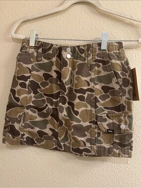 Vans Camo Mini Skirt - Green/Brown/Tan